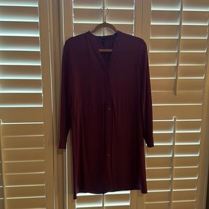 Purple Eileen Fisher shift dress